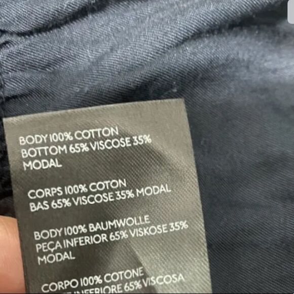 Maeve Louisa Tiered Tee Size Small Navy Blue Anthropologie - Picture 9 of 10